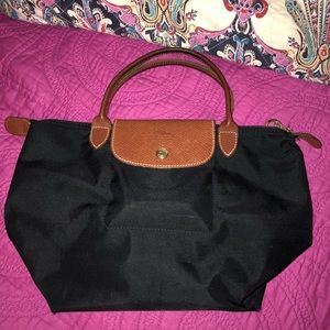 Black Longchamp mini le pliage